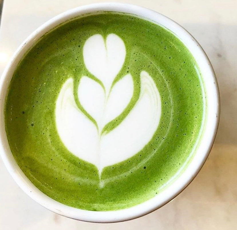 Matcha Tea Latte Heart Art with Ranger Tea Matcha