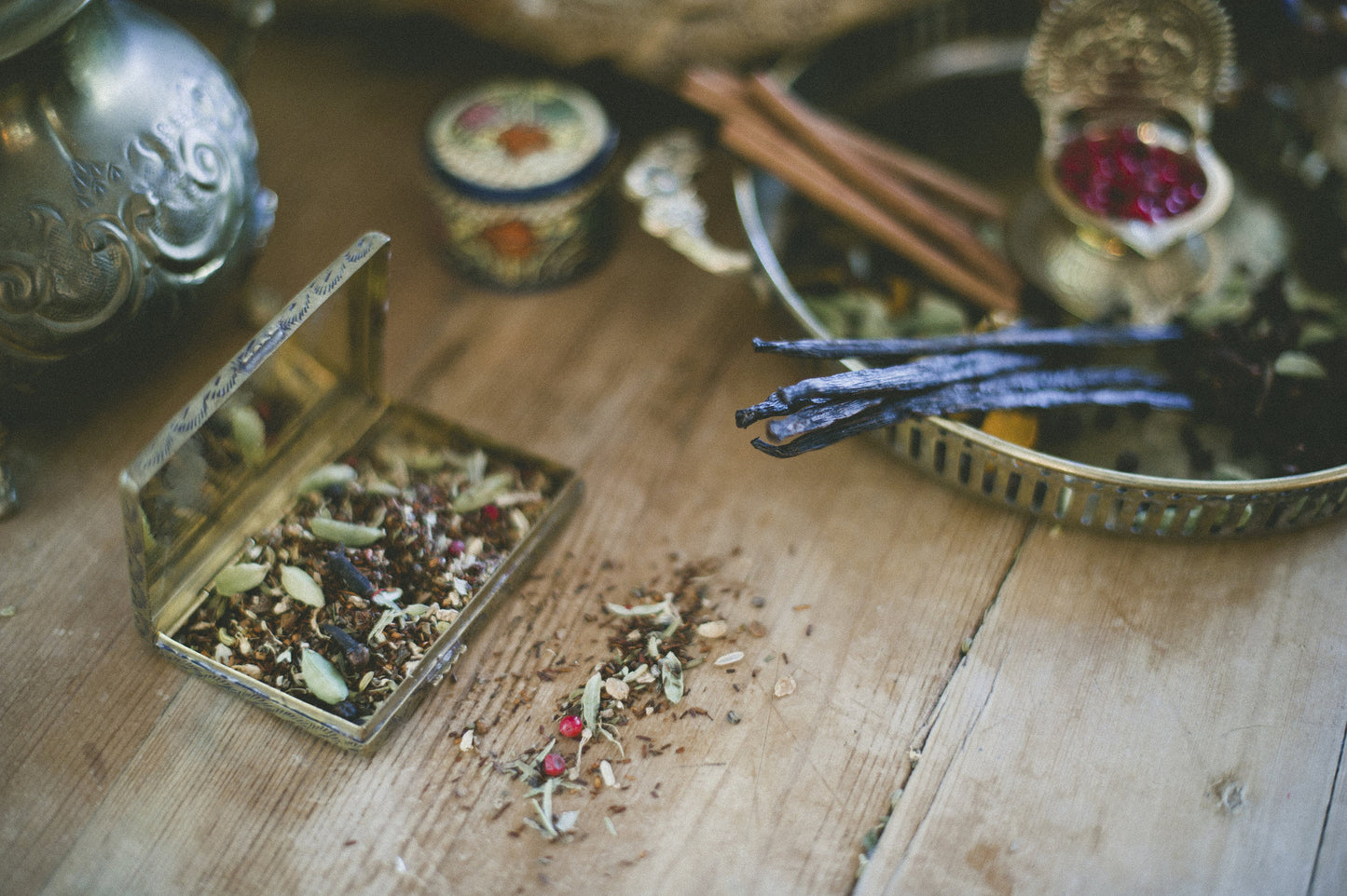 Bhaktea Chai Caffeine Free Rooibos Chai with Tulsi part of Chai Sampler.